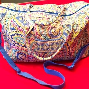 Vera Bradley vintage pattern weekender bag